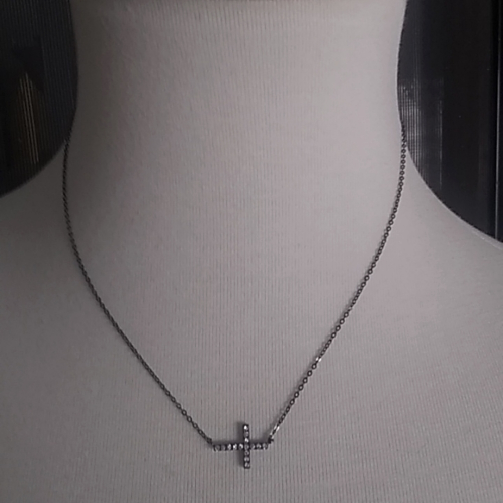 Black Cross Necklace
